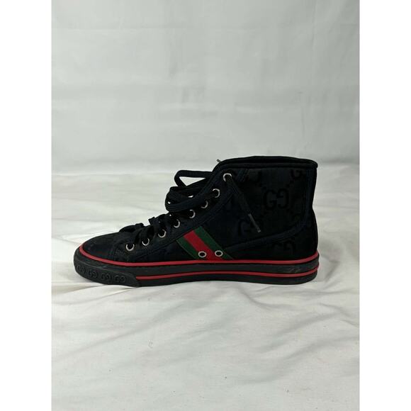 Gucci Tennis 1977 High Top GG Sneakers Black  US 9 SPB JA-364541 main image 12